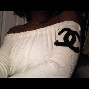 Chanel Off-shoulder Top